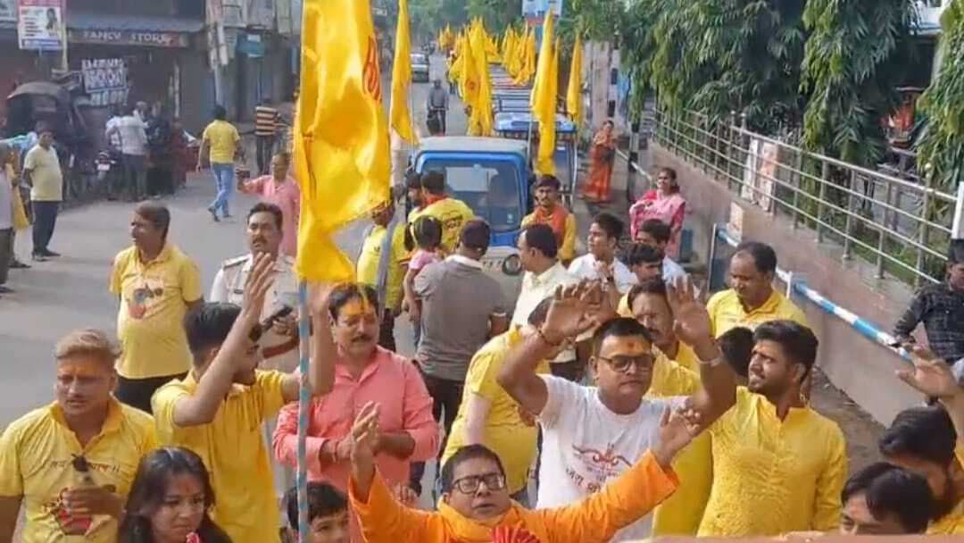 श्याम महोत्सव पर भक्तों ने निकाली शोभा यात्रा