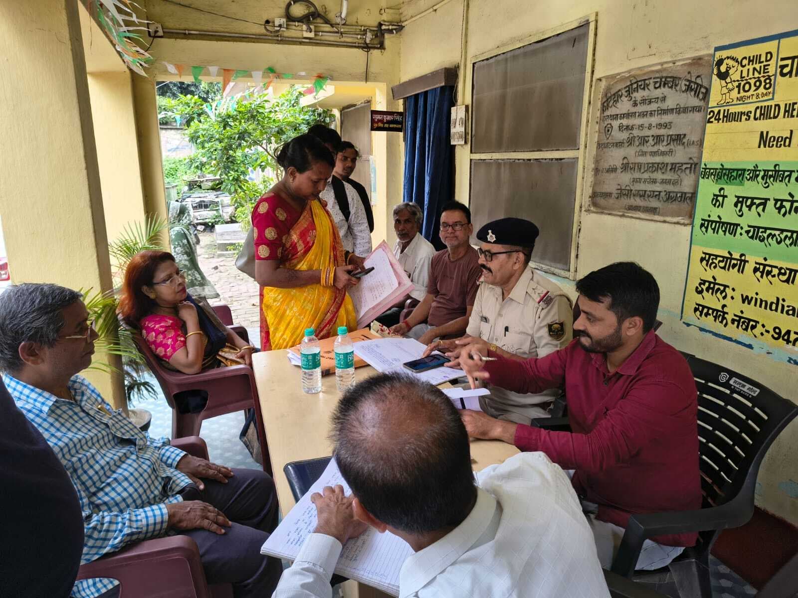 थाना में लगा जनता दरबार सात मामलों का निष्पादन