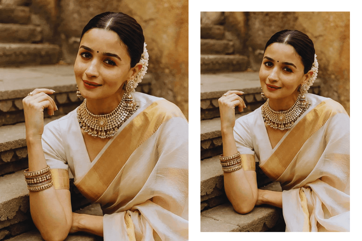 Celebrity Inspired South Indian Look for Onam 2025