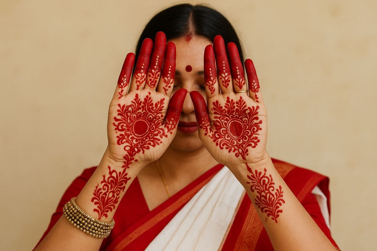Alta Mehndi Design: इस नवरात्रि हाथों को सजाएं बंगाली स्टाइल आलता मेहंदी डिजाइन्स से, हाथ दिखेंगे यूनिक और खूबसूरत