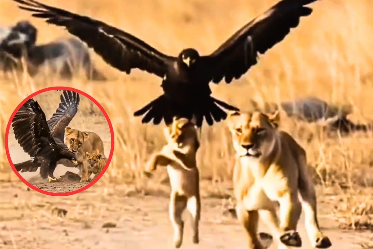 Viral Video: वीडियो देख कांप जाएगा कलेजा, नन्हे शेर पर बाज ने किया हमला तो शेरनी ने दिखाया रौद्र रूप