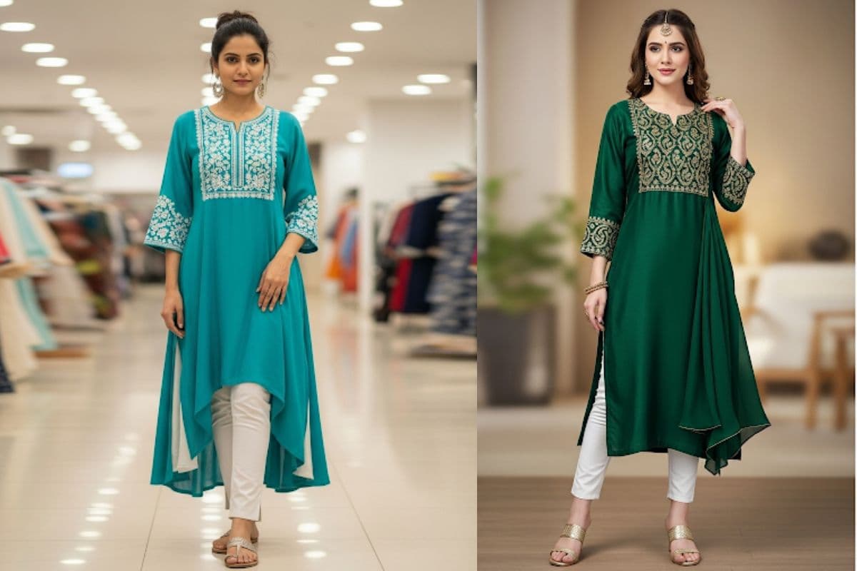  Long Kurti Designs (AI IMAGE)