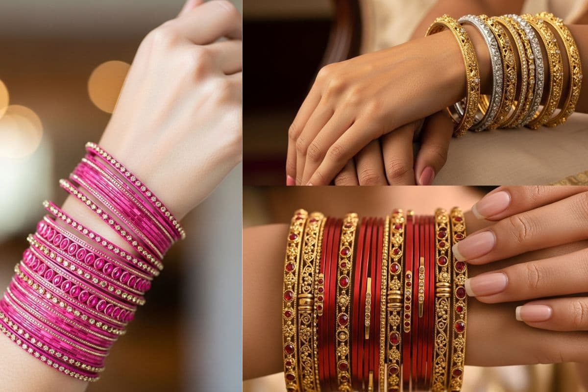 Bangle Design Ideas: खास मौके पर बनाएं लुक सुपर स्पेशल ब्यूटीफुल और स्टाइलिश बैंगल के साथ 