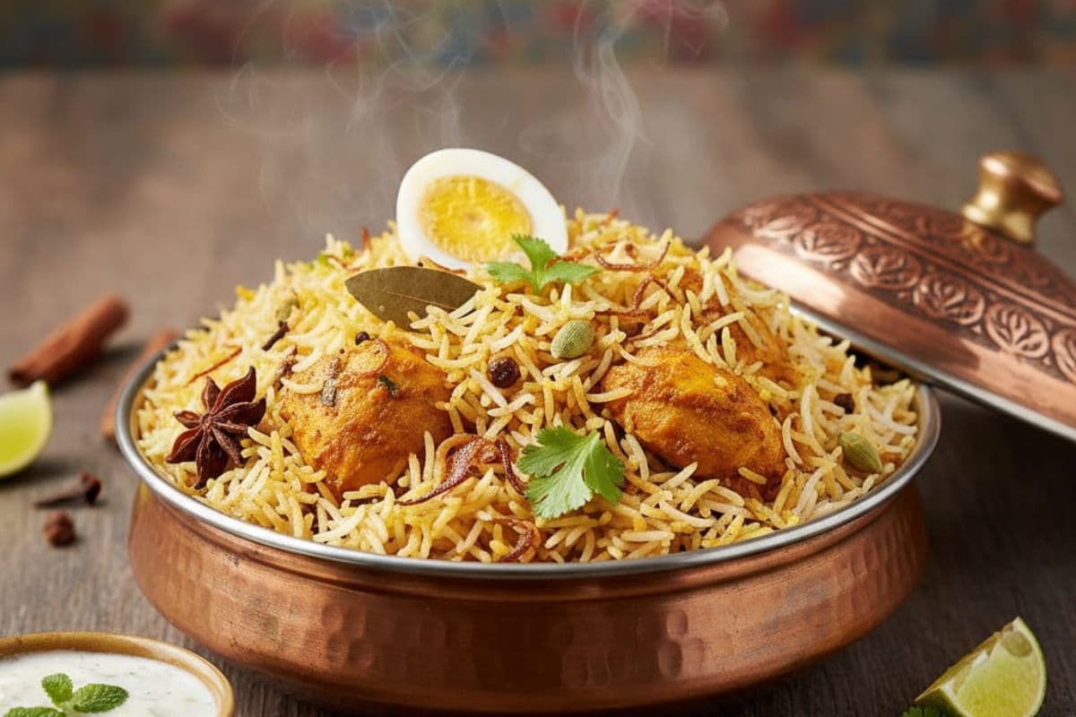 Chicken Biryani Recipe: हैदराबाद का जायका अब पाएं घर में, मिनटों में तैयार करें स्वादिष्ट चिकन बिरयानी