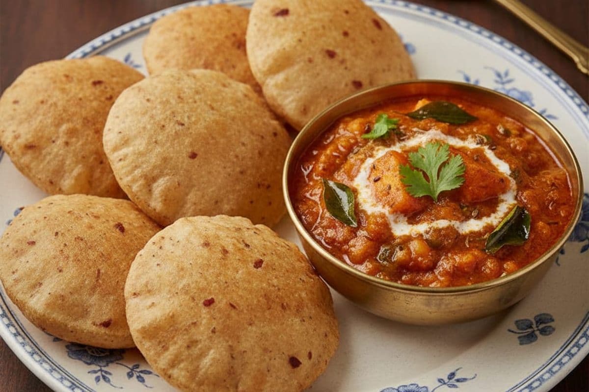 kuutu puri and aloo sbji