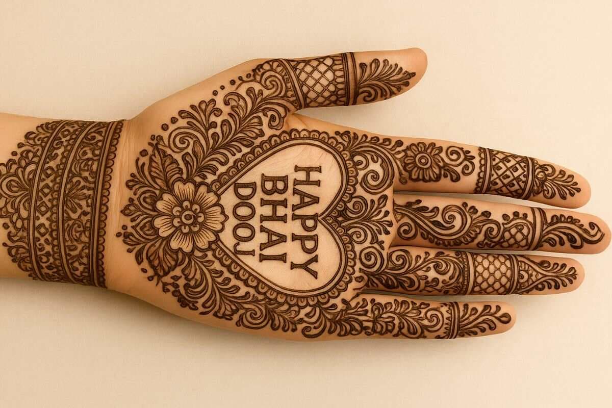 Mehndi Design For Bhai Dooj: भाई दूज के मौके पर हाथों में लगाएं ये लेटेस्ट मेहंदी डिजाइन, रचने के बाद लोग पूछेंगे आर्टिस्ट का नाम