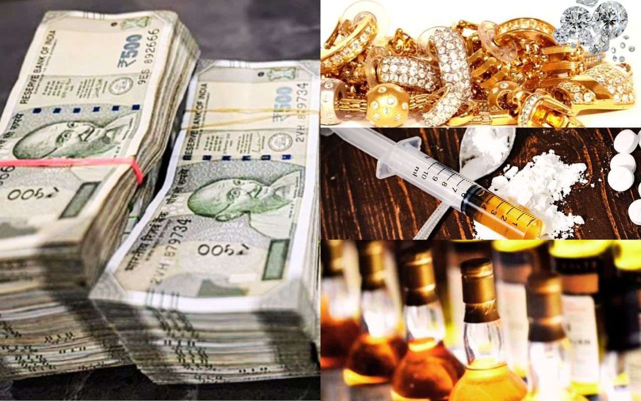 इलेक्शन कमीशन की कार्रवाई जारी, 100 करोड़ से अधिक नकदी, शराब और ड्रग्स जब्त, 953 गिरफ्तार