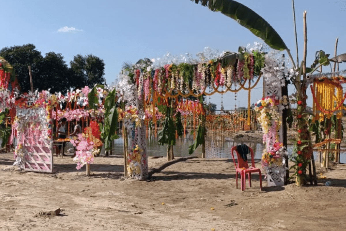 Chhath Puja 2025 Ghat Decoration Ideas