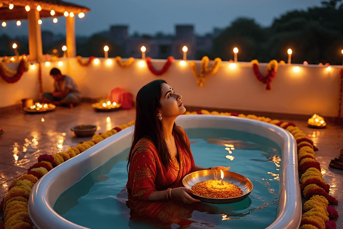 Chhath Puja Ghat AT Home