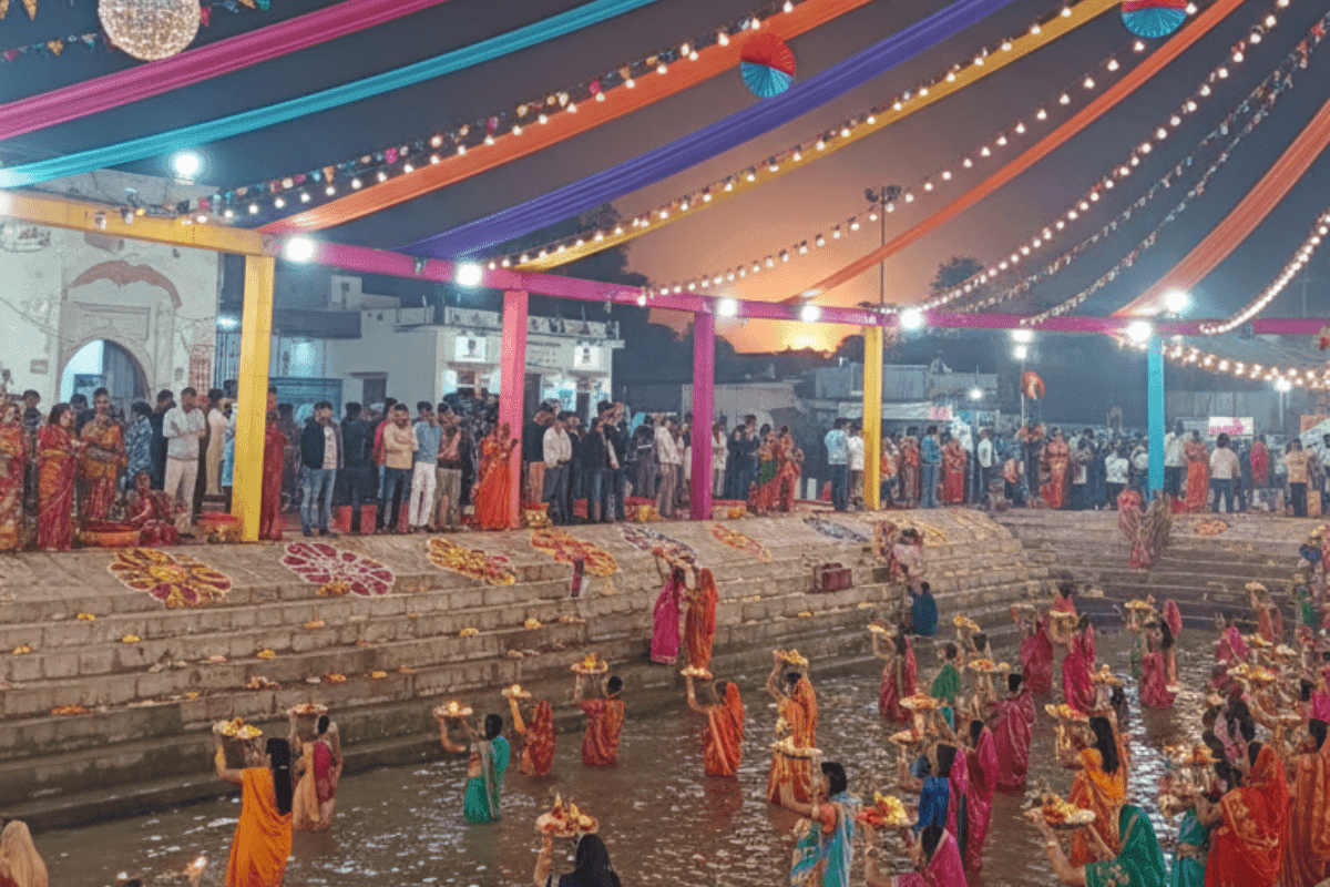 Chhath Puja Ghat Decoration 2025