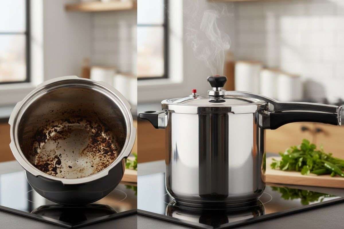 Cooker Cleaning Tips: जले और खाना चिपके हुए कुकर को मिनटों में करें साफ, अपनाएं ये बेस्ट क्लीनिंग ट्रिक्स