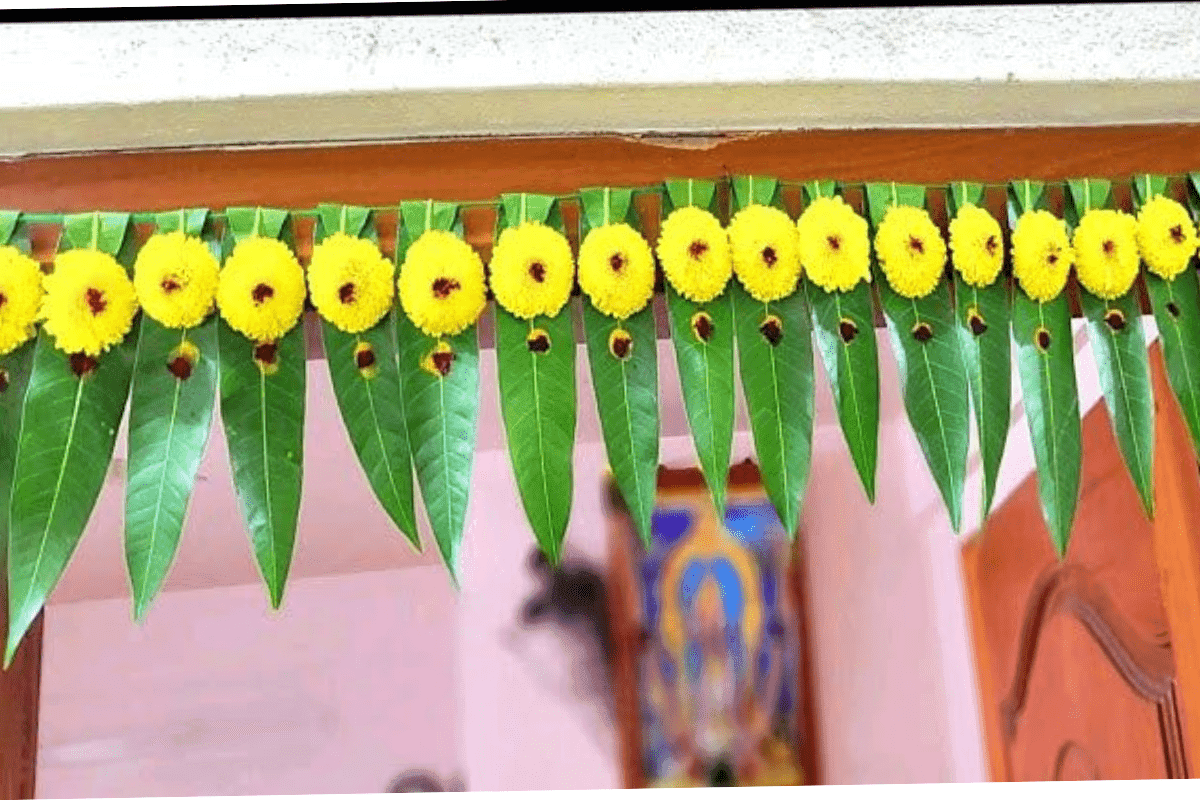 DIY Diwali Leaf Decor Idea