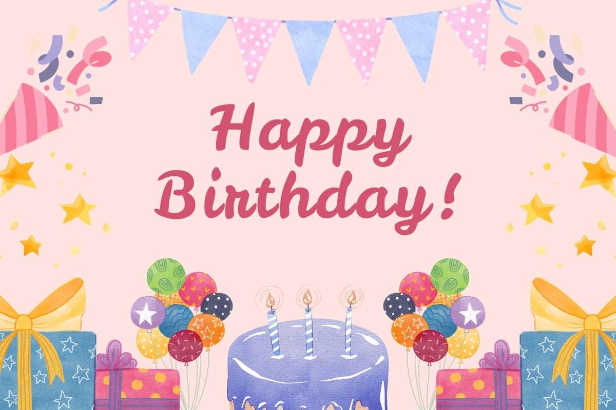जन्मदिन की ढेर सारी शुभकामनाएं! 
