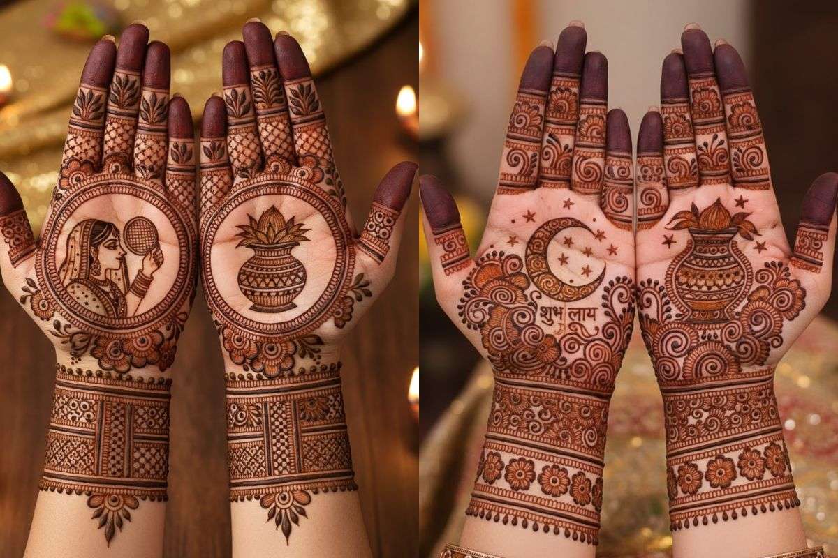 इस करवा चौथ ट्रेंडी AI मेहंदी डिजाइन्स से सजाएं अपना हाथ, भर-भर कर मिलेगा पति का प्यार