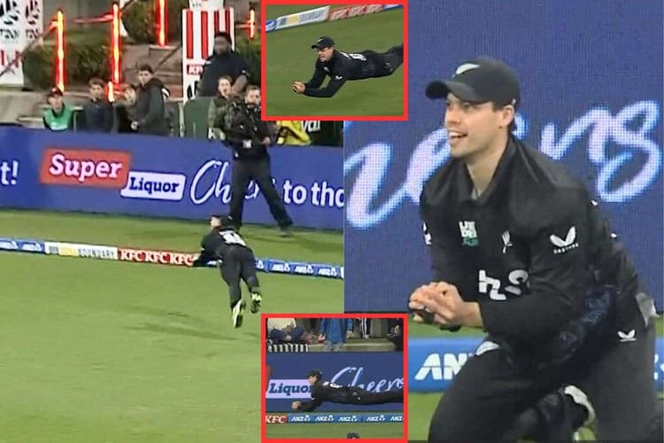 बाज की तरह उड़ा कीवी खिलाड़ी, बिजली की तरह लपका शानदार कैच, 43 सेकंड का वीडियो देख रह जाएंगे हैरान