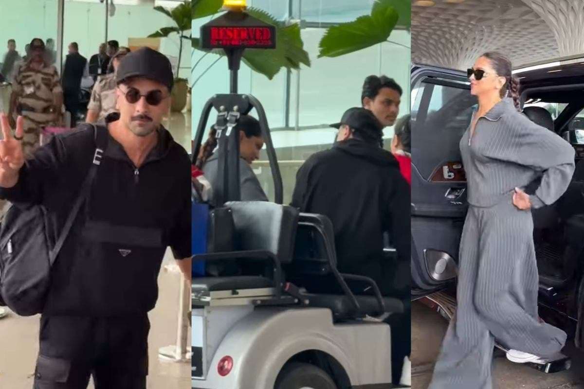 Ranbir Kapoor and Deepika Padukone: एयरपोर्ट पर रणबीर कपूर ने दीपिका पादुकोण को दी 'जादू की झप्पी', वायरल वीडियो पर फैंस ने लुटाया प्यार