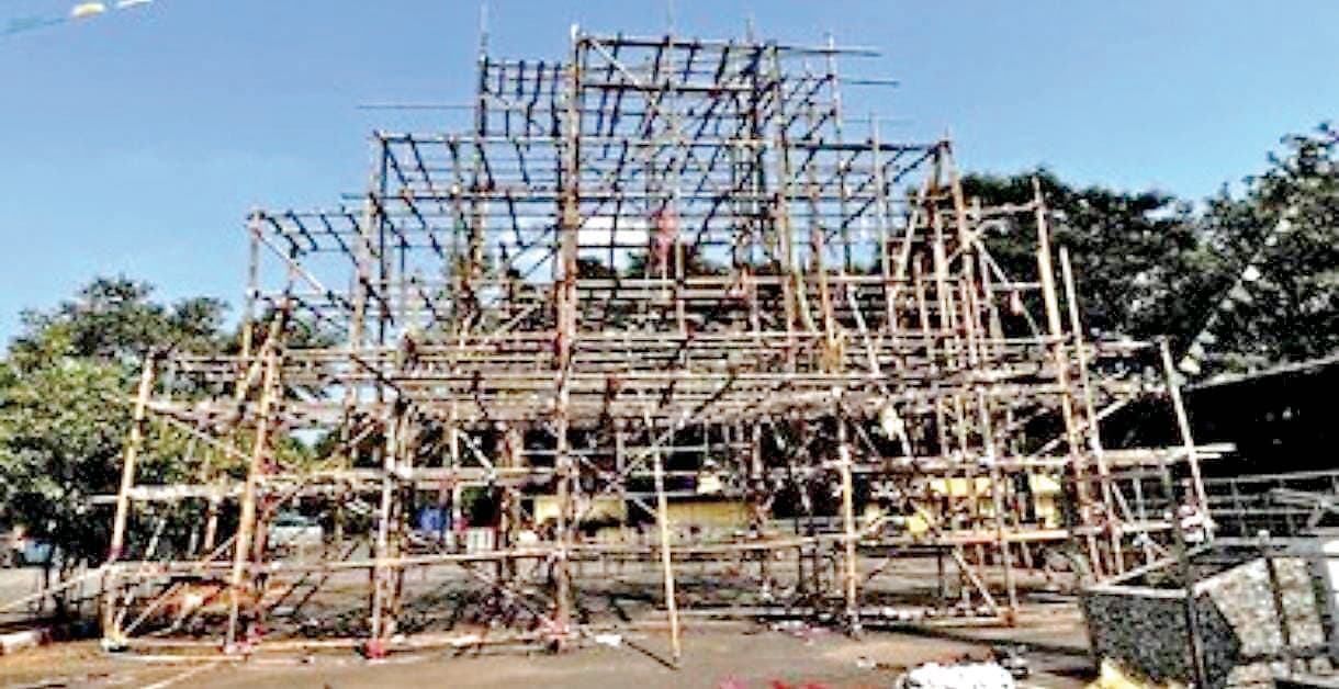 East Singhbhum News : सालदोहा में 1.50 लाख रुपये से बन रहा काली पूजा का पंडाल