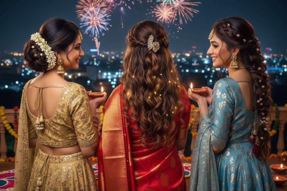 Hairstyle Ideas For Diwali: दिवाली में खूबसूरत और एलिगेंट लुक पाने के लिए ट्राई करें ये हेयरस्टाइल आइडियाज