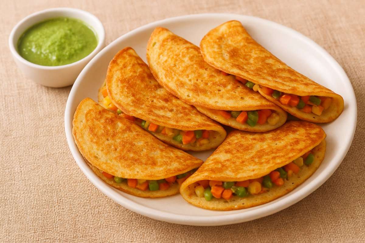Mini Vegetable Dosa Recipe: ब्रेकफास्ट और टिफिन को मिला क्यूट और हेल्दी ट्विस्ट, 15 मिनट में बनाएं हेल्दी मिनी वेजिटेबल डोसा