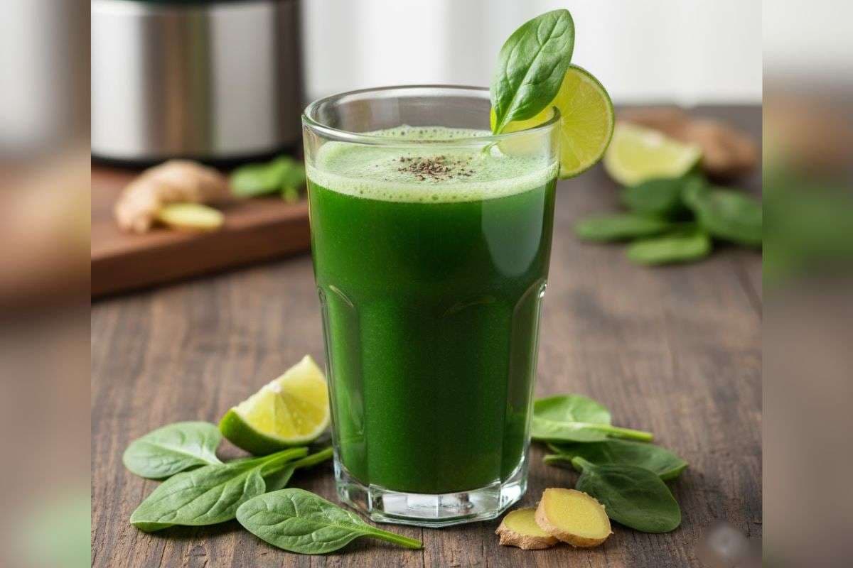 palak juice recipe 
