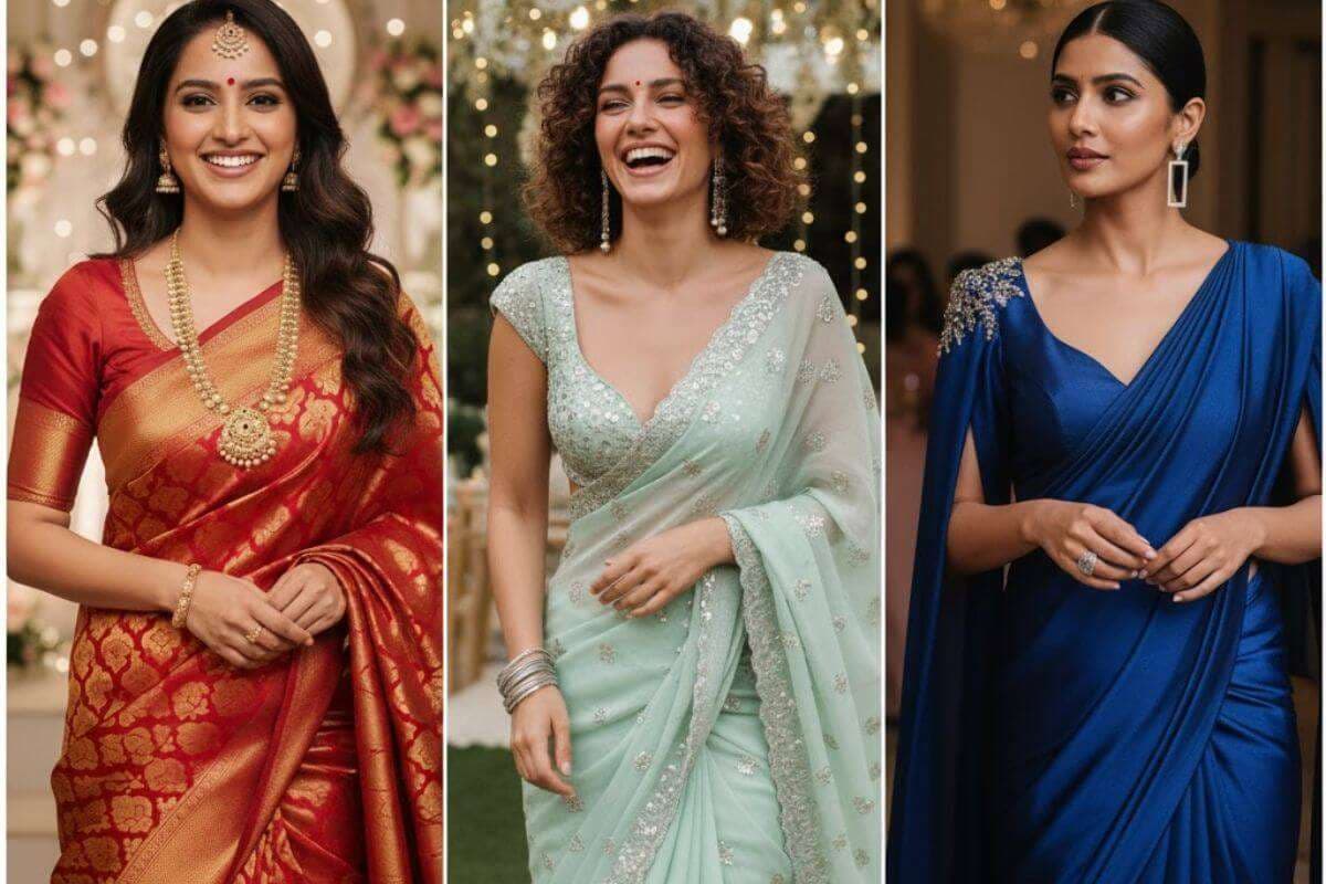 Saree Design For Wedding Party: वेडिंग पार्टी में दिखें सबसे खूबसूरत, ट्राई करें ये साड़ी डिजाइन आइडियाज