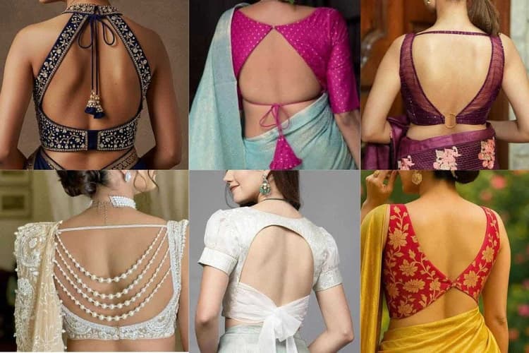 Backless Blouse Designs: इस वेडिंग सीजन पाएं बोल्ड और ग्लैमरस लुक इन स्टाइलिश बैकलैस ब्लाउज डिजाइन्स के साथ