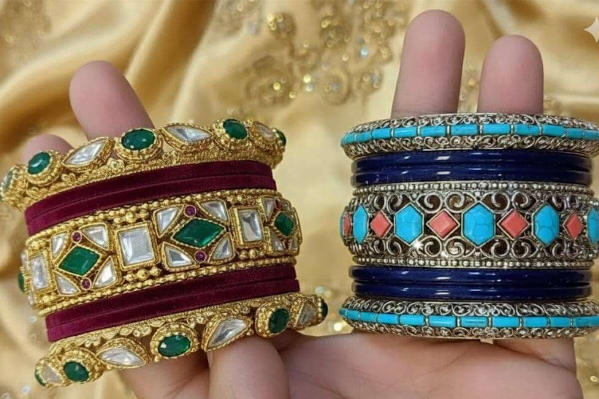 Stone Work Bangles Design