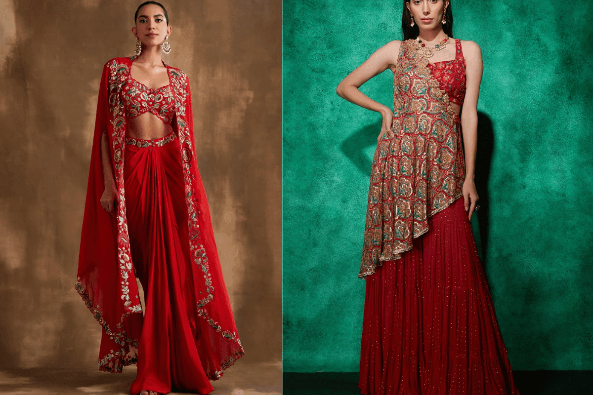 Cape Set Outfit for Indian Wedding