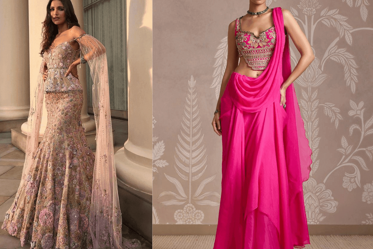 Fusion Outfit For Sangeet Look