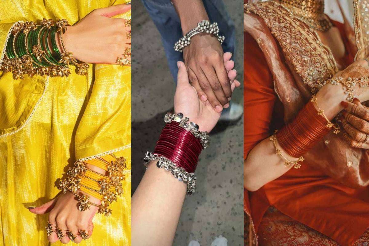 Ghungroo Bangles Design Golden Colour