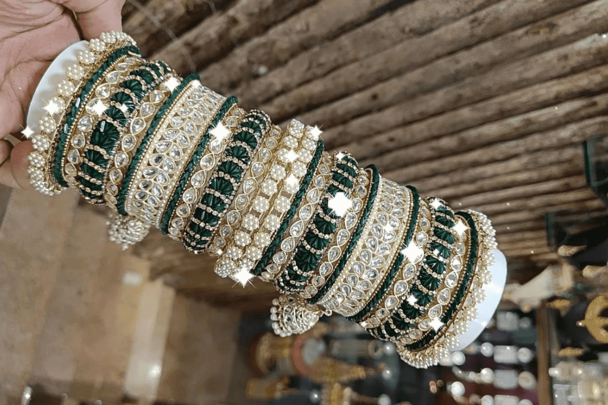 Green Bridal Bangles