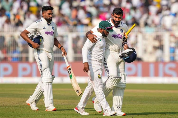 बुमराह ने खत्म किया 'बौना' विवाद, टेम्बा बावुमा के कंधे पर हाथ रख की लंबी बातचीत, VIDEO