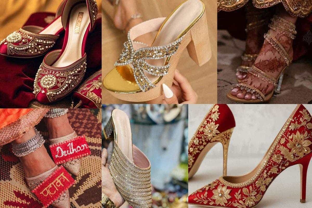 Bridal Footwear Designs: दुल्हनों के लिए ट्रेंडी और ग्लैमरस फुटवेयर कलैक्शन, जो आपके ब्राइडल लुक को बना देगा एकदम रॉयल