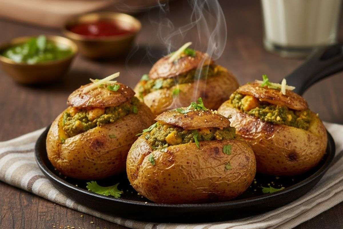 Make stuffed tandoori potatoes at home