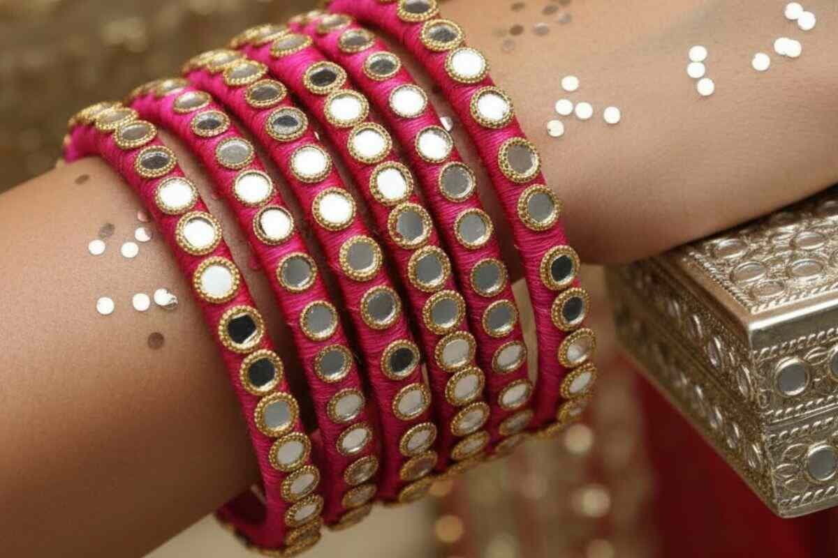 Mirror Work Bangles Design