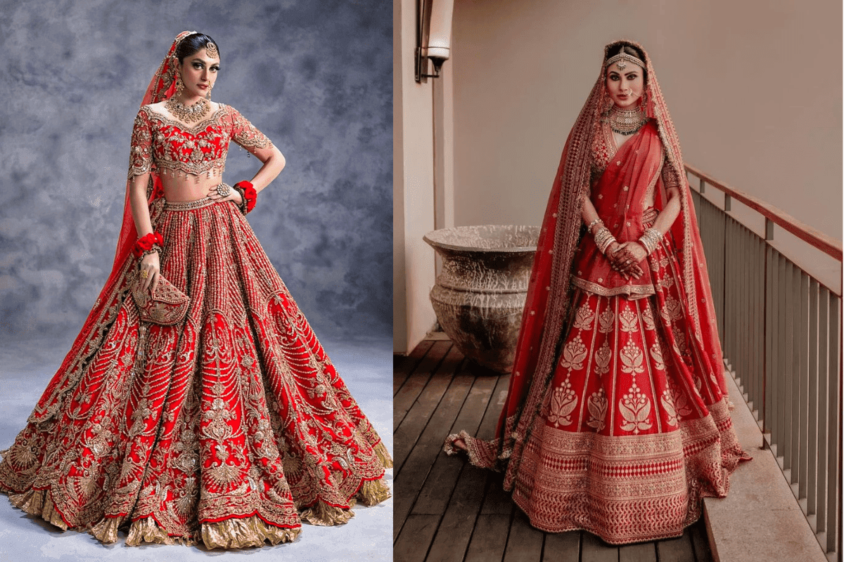 Red Bridal Lehenga Designs 2025