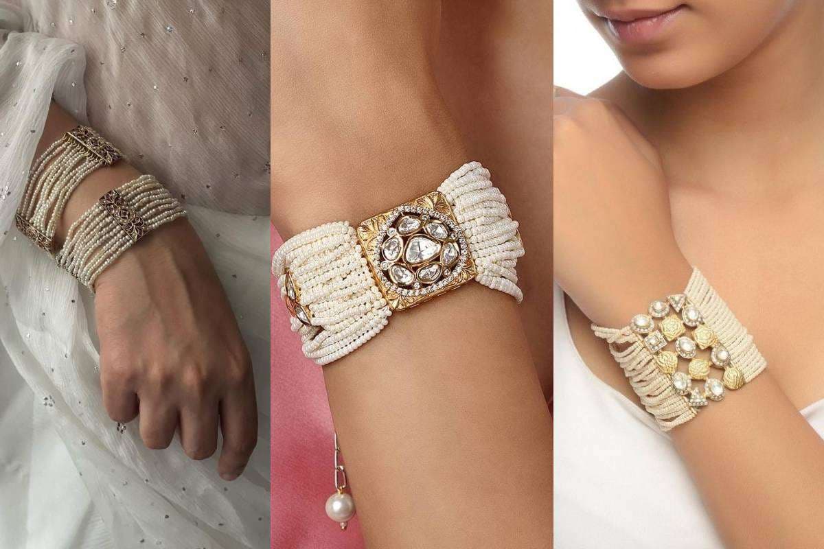Stylish Pearl Bangles Design