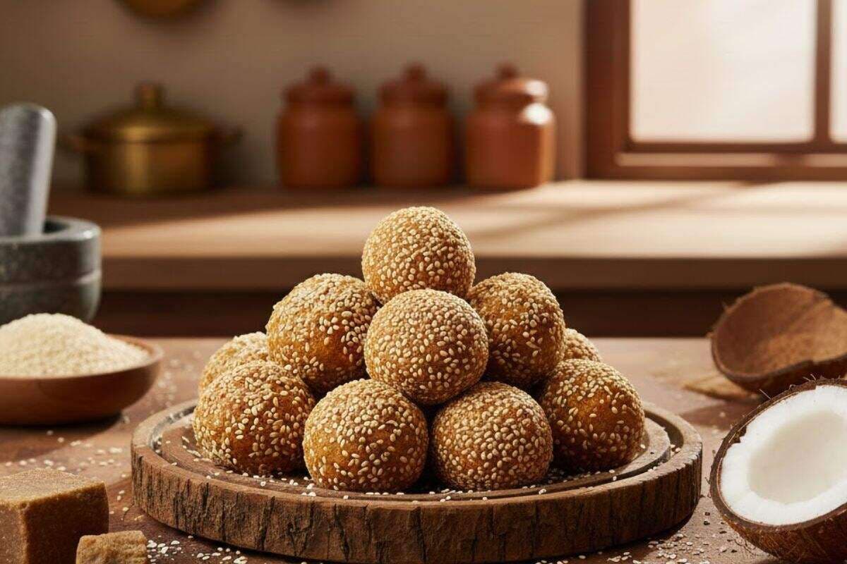 Sugar Free Coconut Til Laddu Recipe: सर्दियों के लिए है बेस्ट, बिना चीनी के बनाएं हेल्दी कोकोनट-तिल के लड्डू
