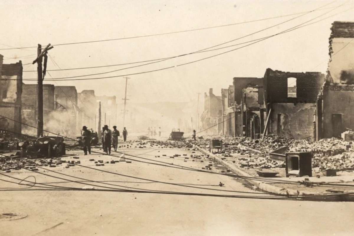 Ruins after Tulsa Massacre.