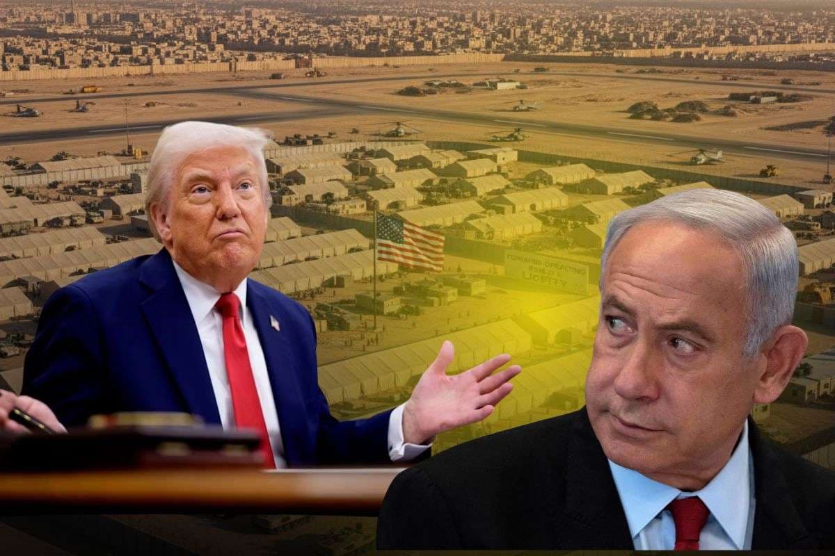 US military base Gaza/ Ai Image