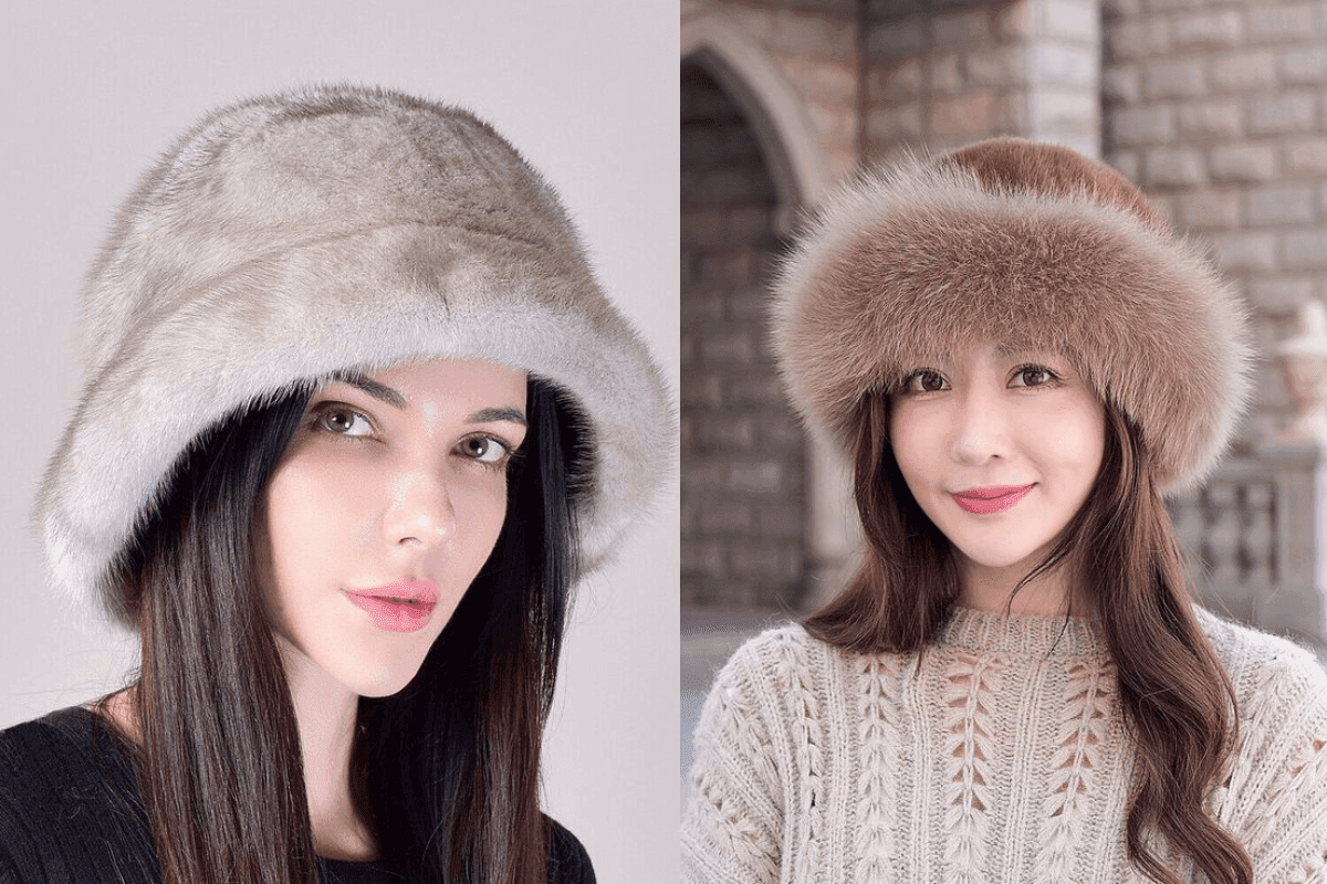 Warm Fur Winter Cap for Girls