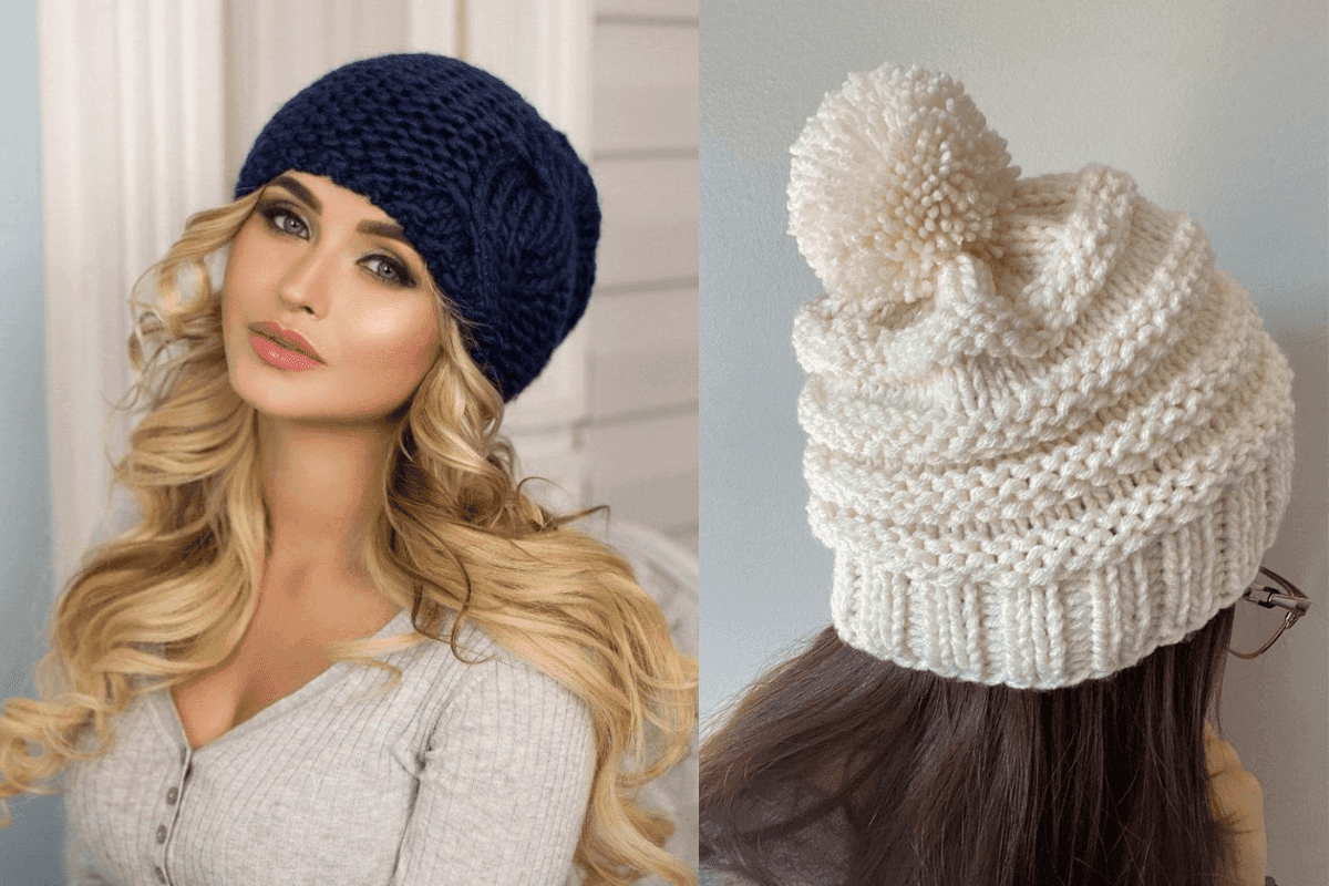 Women Knitted Winter Beanie Hat