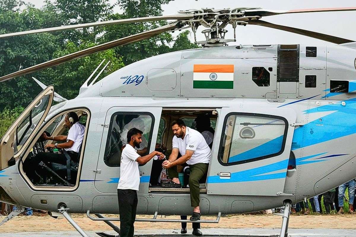 bihar chunav helicopter| 23 helicopters are campaigning for the Bihar elections, costing Rs 2.5 crore daily.