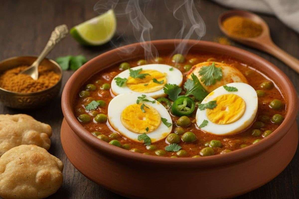 Egg Matar Curry Recipe: झटपट बने रेस्टोरेंट जैसी एग मटर करी, घर के मसालों से मिलेगा भरपूर स्वाद