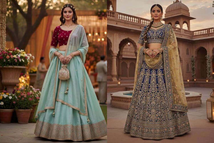 Lehenga Design Ideas For Wedding Function: शादी के फंक्शन में पाएं आकर्षक लुक, ट्राई करें ये खूबसूरत लहंगा डिजाइन
