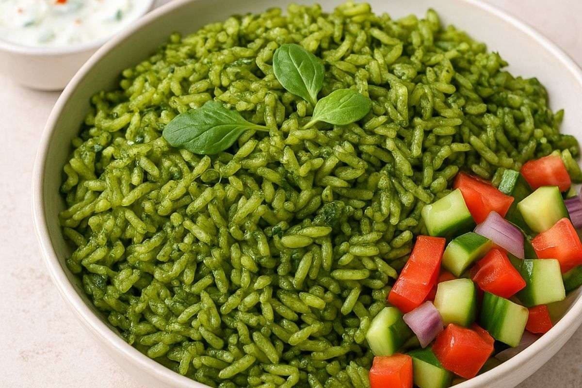 palak rice