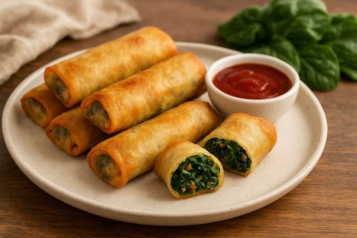 Palak Spring Roll Recipe: हेल्दी ट्विस्ट के साथ बनाएं रेस्टोरेंट स्टाइल क्रिस्पी पालक स्प्रिंग रोल, शाम की चाय का परफेक्ट पार्टनर