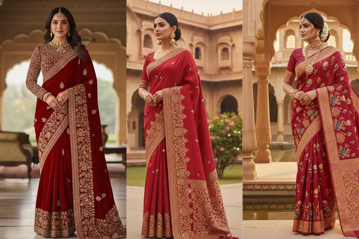 Red Saree Design Ideas: शादी के बाद के फंक्शन में दिखें खूबसूरत, ट्राई करें ये स्टाइलिश रेड साड़ी डिजाइन