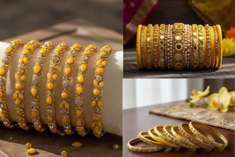 Yellow Bangle Design Ideas: शादी या पार्टी फंक्शन में ये खूबसूरत पीली चूड़ियां हाथों में खूब जचेंगी, आप भी जरूर करें ट्राई