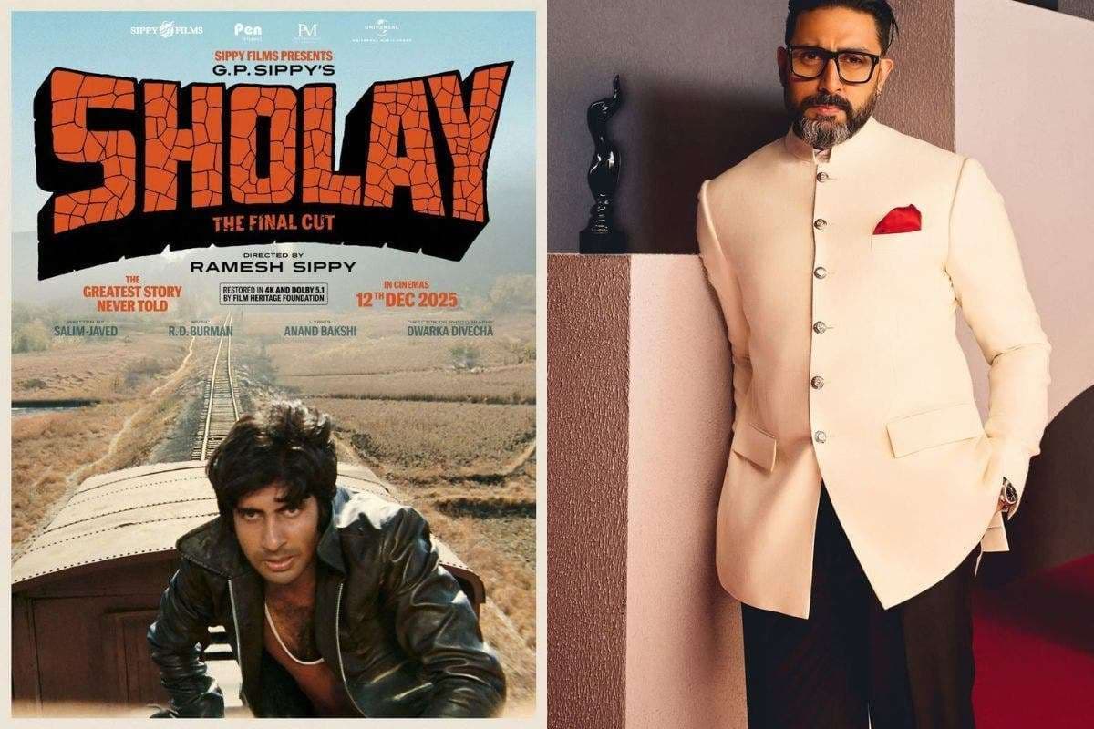 Abhishek Bachchan: पहली बार बड़े पर्दे पर 'शोले: द फाइनल कट' देखने को बेताब है अभिषेक बच्चन, कहा- 'जिंदगी भर का सपना रहा है'
